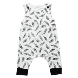 Barboteuse débardeur chute de plume bébé garçon