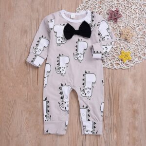 Barboteuse élégante dinosaure pour enfant unisexe