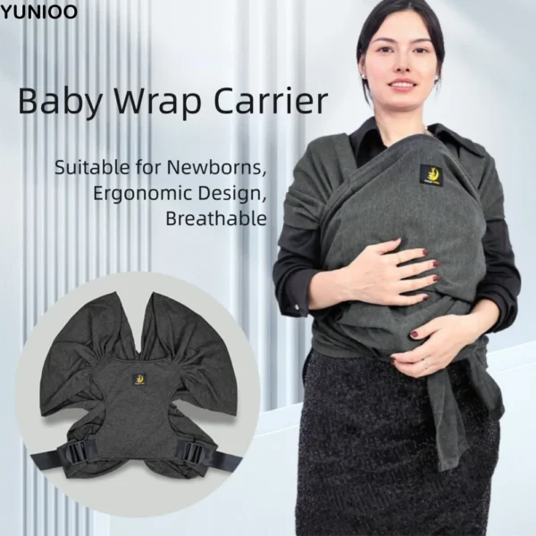 Porte-bébé coréen léger et respirant pour nouveau-né